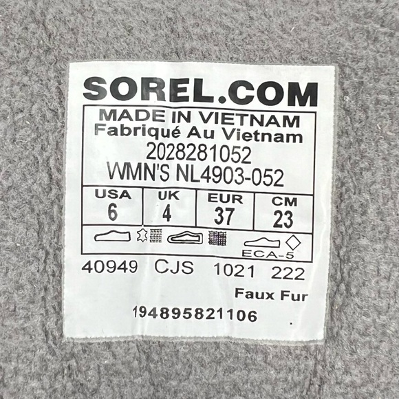 Sorel Size 6 Kinetic Breakthru Caribou Waterproof Sneaker Suede Gray New NWT - Picture 7 of 13